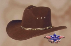 Westernový klobouk KANSAS hnědá