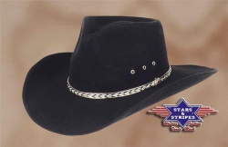 Westernový klobouk KANSAS černá